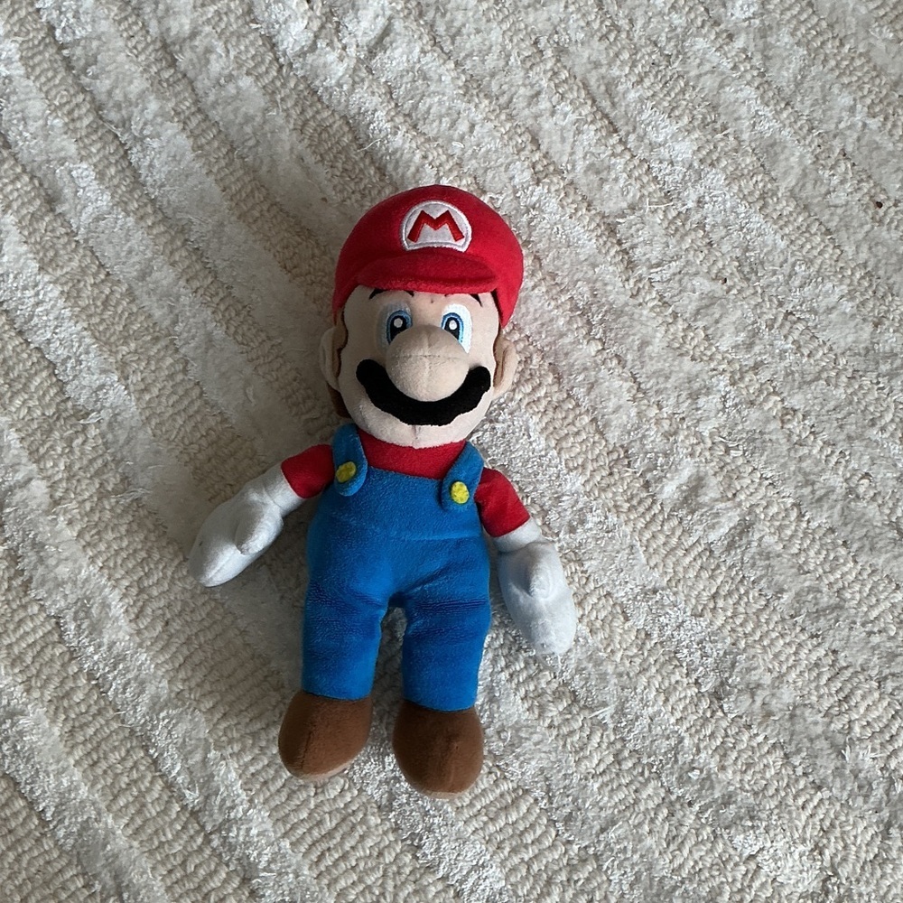 Nintendo Mario Plush - Red Hat, Blue Overalls, Brown Shoes